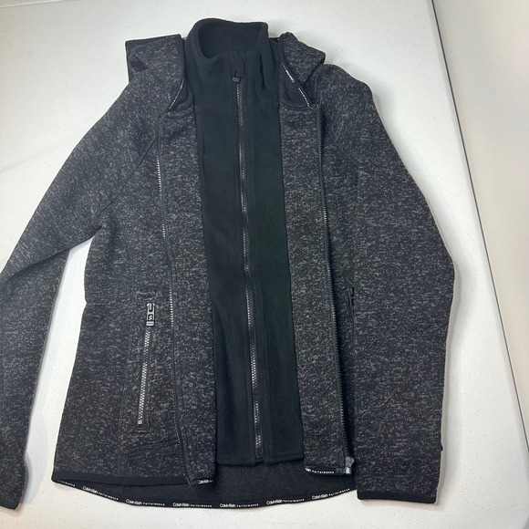 Calvin Klein Performance Quick Dry Full Zip Fleece Jacket Womens Size Medium M - Picture 6 of 11